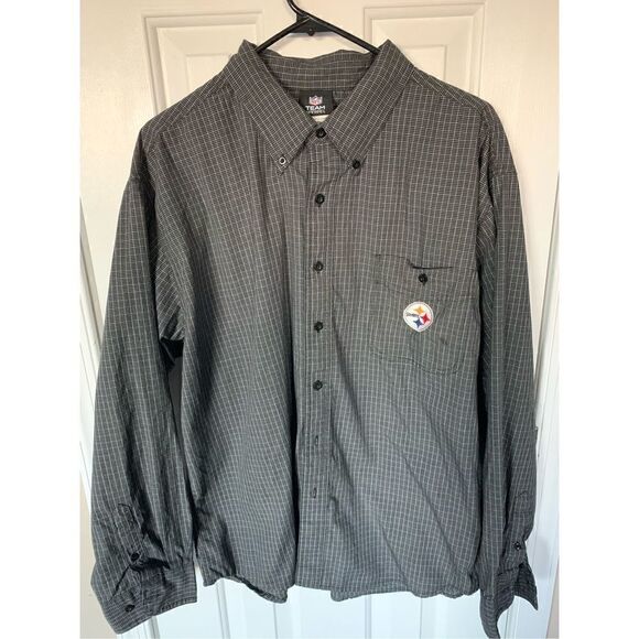 NFL Steelers button up shirt size XL - Picture 1 of 5